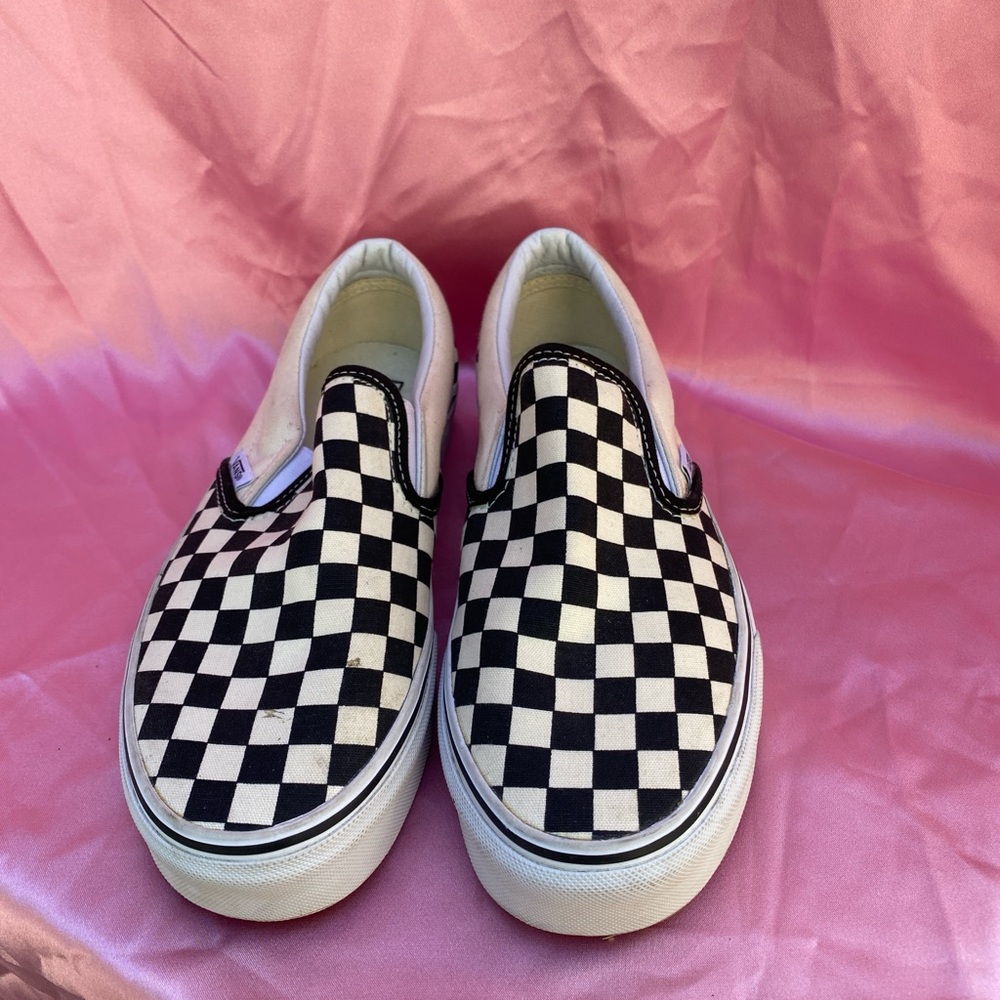 Vans Black and White Checkered Sneakers
